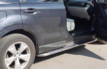 Subaru Forester 2013–2018 Bočné prahy Premium (2 ks, nerez.) fotografia 2