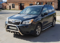 Subaru Forester 2013–2018 Predný ochranný rám WT003 (nerez) fotografia 2