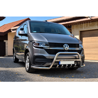 Nerezový bullbar WT004-ST Volkswagen T6 2015–2024 fotografia 1