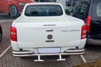 Fiat Fullback 2016– Zadný ochranný rám AK-Special (nerez) fotografia 3