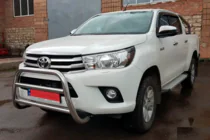 Toyota Hilux 2015– Predný ochranný rám WT007 (nerez) fotografia 5