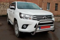 Toyota Hilux 2015– Predný ochranný rám WT007 (nerez) fotografia 3
