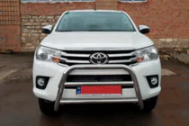 Toyota Hilux 2015– Predný ochranný rám WT007 (nerez) fotografia 4