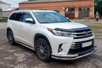 Toyota Highlander 2013–2019 Predný ochranný rám ST-Special (nerez) fotografia 4