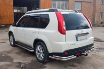 Nissan X-trail T31 2007–2014 Zadné rohy AK003-Double (2 ks, nerez) fotografia 2