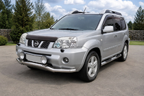 Nissan X-trail T30 2002–2007 Predný ochranný rám ST007 (nerez) fotografia 1