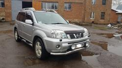 Nissan X-trail T30 2002–2007 Predný ochranný rám ST007 (nerez) fotografia 3