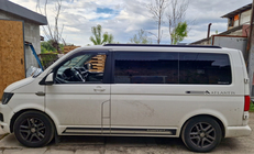 Volkswagen T5 Transporter 2003–2010 Integrované strešné lyžiny (čierne) fotografia 42