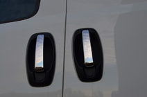 Fiat Doblo II 2010–2022 Nerezové kryty kľučiek dverí (4 ks) OmsaLine – talianska nehrdzavejúca oceľ fotografia 1
