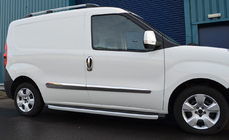 Fiat Doblo II 2010–2022 Kryty kľučiek a obruby (8 ks, nerez) Carmos - turecká oceľ fotografia 14