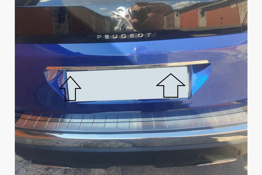 Peugeot 3008 2016–2023 Lišta nad ŠPZ (nerez) Image