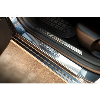 Nerezové lišty vnútorných prahov OmsaLine (2 ks) Renault Megane IV 2016–2025 fotografia 2