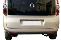 Fiat Doblo II 2010–2022 Nerezová ochranná lišta hrany veka kufra OmsaLine – talianska nehrdzavejúca oceľ fotografia 1