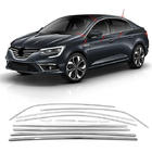 Renault Megane IV 2016–2025 Kompletné okenné chrómové lišty (Sedan, 12 ks, nerez) Carmos - turecká oceľ fotografia 1