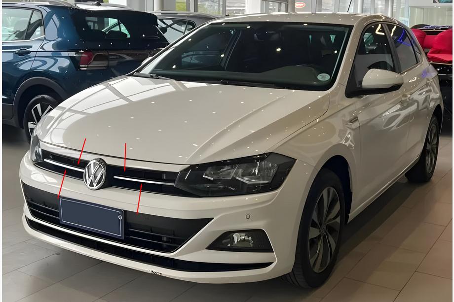 Volkswagen Polo 2017– Nerezový kryt masky chladiča (hlavný) Image