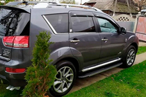 Mitsubishi Outlander 2006–2012 Bočné nášľapy Bosphorus Grey (2 ks, hliník) fotografia 8