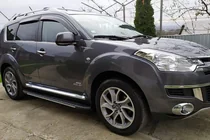 Citroen C-Crosser 2007–2013 Bočné nášľapy Bosphorus Grey (2 ks, hliník) fotografia 1
