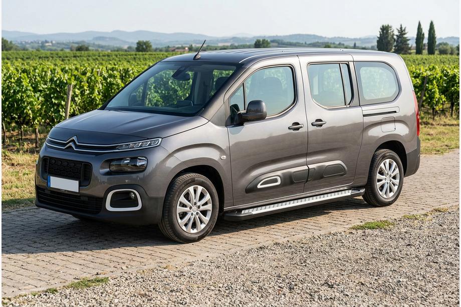 Citroen Berlingo/Multispace 2018– Bočné nášľapy Allmond Grey (2 ks, hliník) Dlhý rázvor Image
