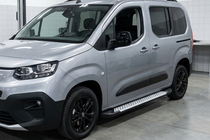 Peugeot Partner/Rifter 2019– Bočné nášľapy Allmond Grey (2 ks, hliník) fotografia 1