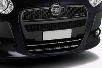 Fiat Doblo II 2010–2022 Chrómová lišta na spodnú mriežku (2010-2015, 2 ks, nerez) fotografia 1