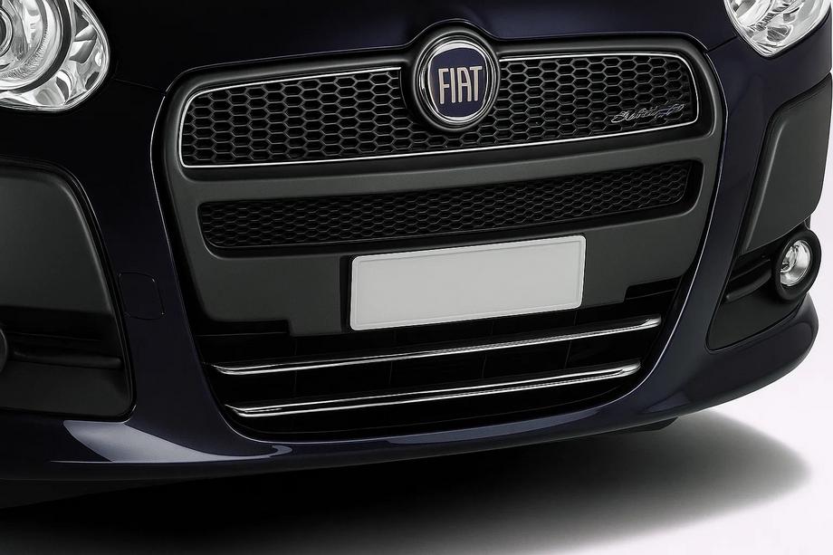 Fiat Doblo II 2010–2022 Chrómová lišta na spodnú mriežku (2010-2015, 2 ks, nerez) Image