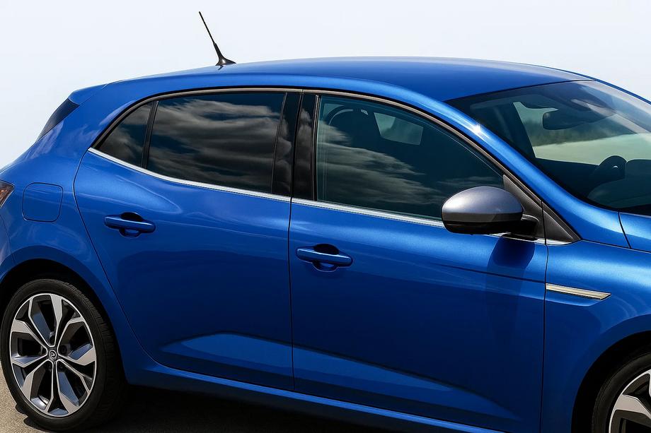 Renault Megane IV 2016–2025 Spodné lišty okien (HB, 6 ks, nerezová oceľ) OmsaLine – talianska nehrdzavejúca oceľ Image