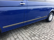 Volkswagen T5 Multivan 2003–2010 Dverové lišty (nerez, čierny chróm) fotografia 1