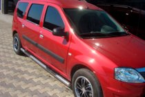 Renault Logan MCV 2005–2013 Bočné trubky (2 ks, nerez) fotografia 1
