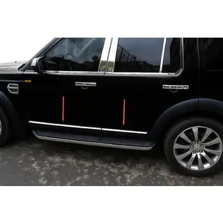 OmsaLine bočné lišty dverí (4 ks, nerez) Land Rover Discovery III 2004–2009 fotografia 1