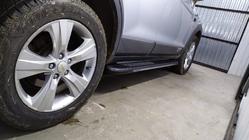 Chevrolet Captiva 2006–2019 Bočné nášľapy Bosphorus Grey (2 ks, hliník) fotografia 4