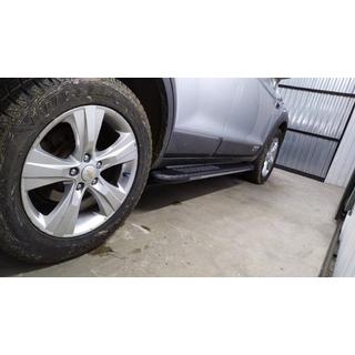 Bočné nášľapy Bosphorus Grey (2 ks, hliník) Chevrolet Captiva 2006–2019 fotografia 4