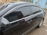 Volkswagen Passat B7 2012–2015 Okenné deflektory s chrómovou lištou SD (EU, 4 ks, Niken) fotografia 1