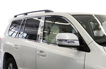 Toyota Land Cruiser 200 2007–2021 Kompletné lišty okien a stĺpikov (nerez) fotografia 16