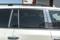 Toyota Land Cruiser 200 2007–2021 Kompletné lišty okien a stĺpikov (nerez) fotografia 6