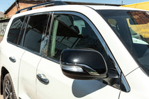 Toyota Land Cruiser 200 2007–2021 Kompletné lišty okien a stĺpikov (nerez) fotografia 9