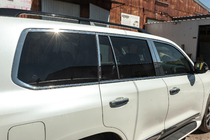 Lexus LX570/450d 2008–2022 Kompletné lišty okien a stĺpikov (nerez) fotografia 14