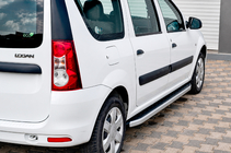 Renault Logan MCV 2005–2013 Bočné nášľapy Fullmond (2 ks, hliník) fotografia 1