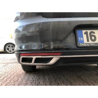 Nerezové kryty koncoviek výfuku Carmos SD/SW (2019+, 3 ks) fotografia 2