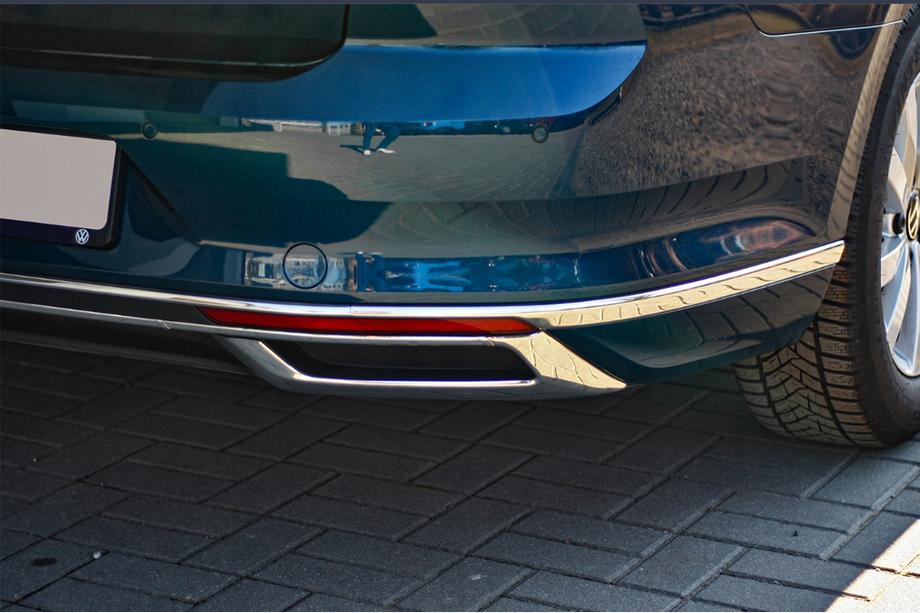 Volkswagen Passat B8 2015–2023 OmsaLine SD/SW kryty koncovky výfuku (2019+, 3 ks, nerez) Fotografia 3