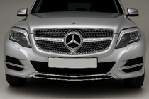 Mercedes GLK class X204 2008–2015 Predná maska chladiča Diamond Silver (2013-2015) fotografia 1