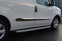 Fiat Doblo II 2010–2022 Nerezové lišty na dvere (4 ks) OmsaLine – talianska nehrdzavejúca oceľ fotografia 6