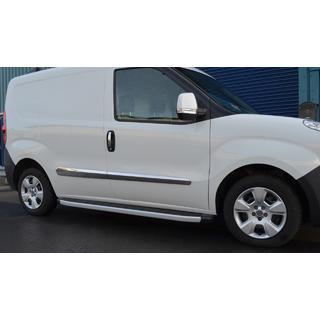 Nerezové lišty na dvere (4 ks) Fiat Doblo II 2010–2022 fotografia 3