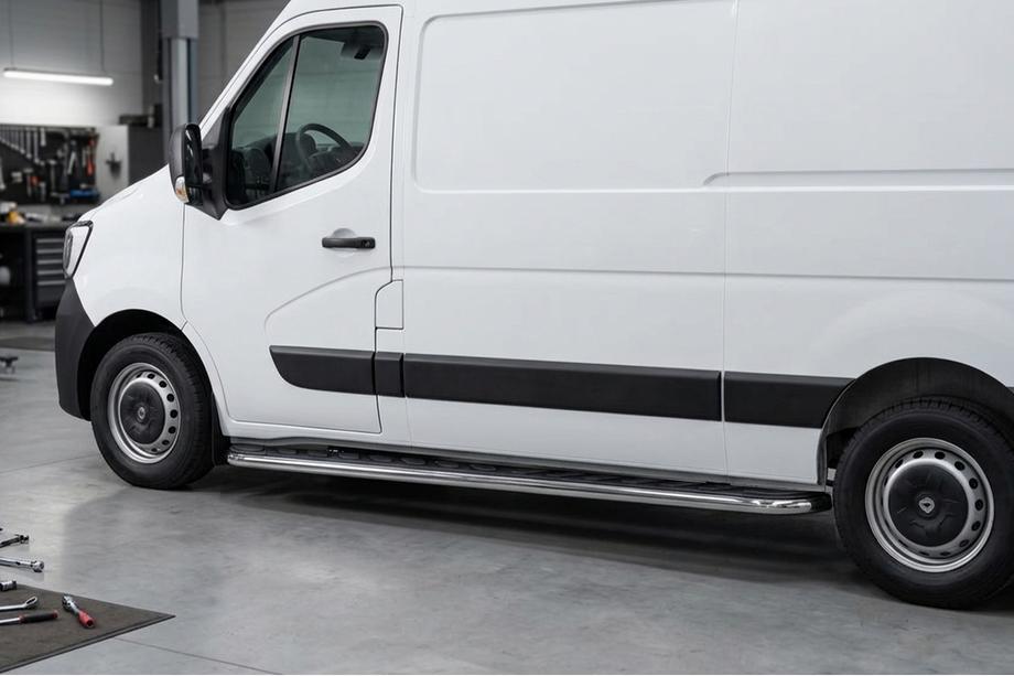 Opel Movano 2010–2021 Bočné nášľapy Maydos V1 (2 ks, hliník) Image