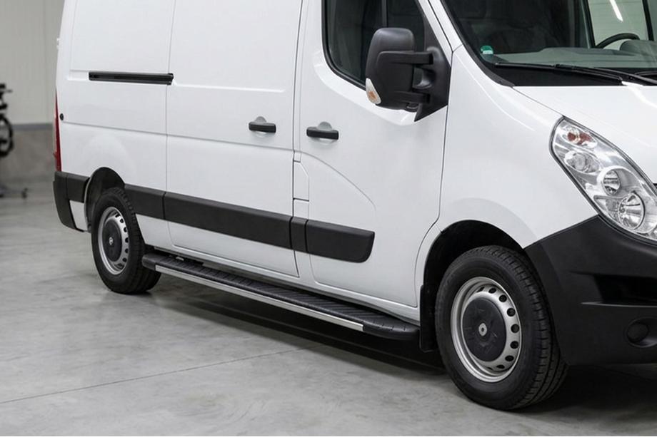 Opel Movano 2010–2021 Bočné nášľapy Bosphorus Grey (2 ks, hliník) Image