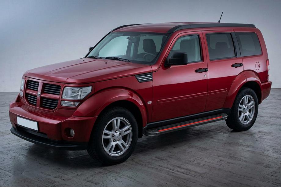 Dodge Nitro 2006–2011 Bočné prahy Maya Red (2 ks., hliník) Image