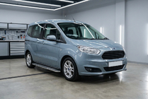 Ford Courier 2014–2023 Bočné nášľapy Maydos V2 (2 ks, nerez) fotografia 1