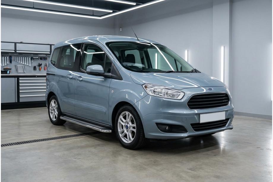 Ford Courier 2014–2023 Bočné nášľapy Maydos V2 (2 ks, nerez) Image