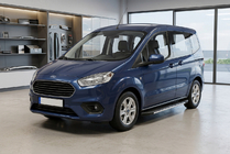 Ford Courier 2014–2023 Bočné nášľapy Bosphorus Grey (2 ks, hliník) fotografia 1