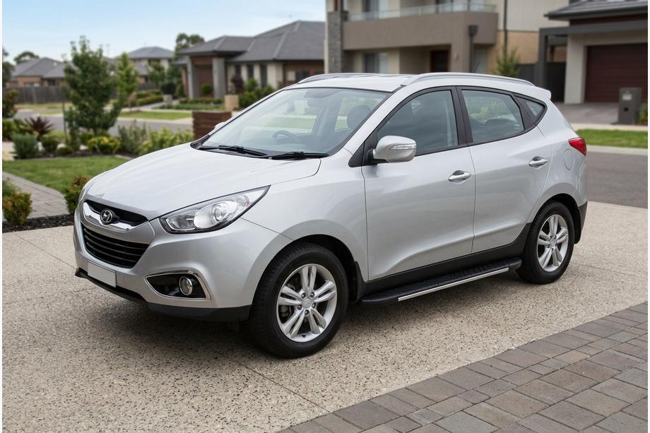Hyundai IX-35 2010–2015 Bočné nášľapy Bosphorus Grey (2 ks, hliník) Image