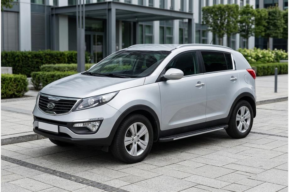 Kia Sportage 2010–2015 Bočné nášľapy Bosphorus Grey (2 ks, hliník) Image